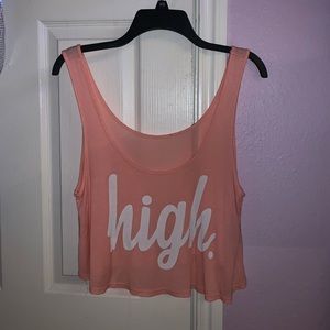 “high” Summer tank top